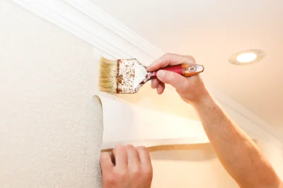 Pose de papier peint à Robion — revêtements muraux et toiles de verre